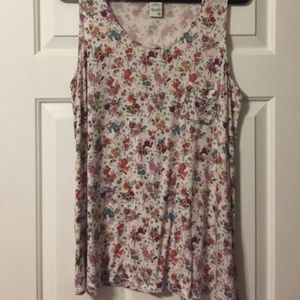 American Rag Plus Size Floral Tank Top 1X